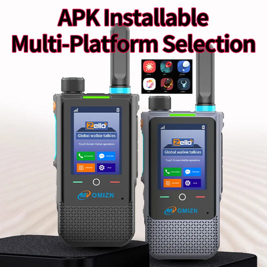 OMIZN A5 Model Global WalkieTalkie,5000 miles distance,8.1 Androidsystem 2.4 inch Touchscreen walkie-talkie