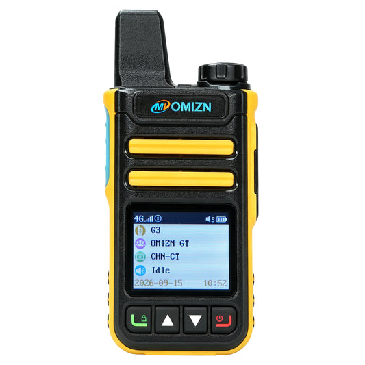 OMIZN G3 4G LTE Dual SIM Walkie Talkie, Unlimited Range, Lifetime Free, IP65, AES256 Encryption, Noise Reduction