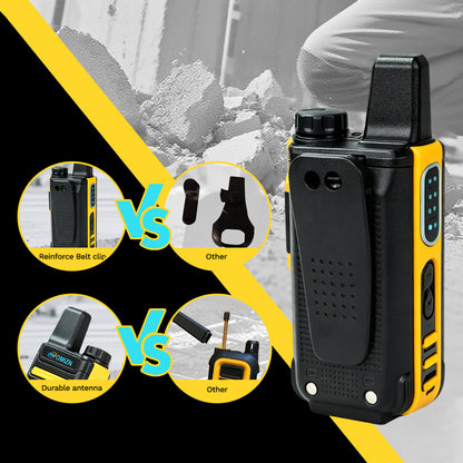 OMIZN G3 4G LTE Dual SIM Walkie Talkie, Unlimited Range, Lifetime Free, IP65, AES256 Encryption, Noise Reduction