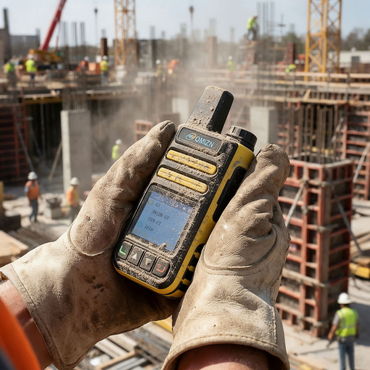 OMIZN G3 4G LTE Dual SIM Walkie Talkie, Unlimited Range, Lifetime Free, IP65, AES256 Encryption, Noise Reduction