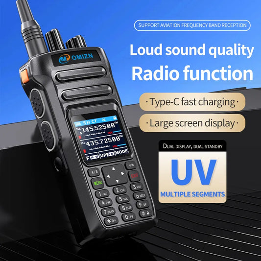 OMIZN TP80 Support eight frequency bands, one-piece frequency matching Alarm function Scan function Frequency UHF 400-470MHZ/VHF 136-174MHz