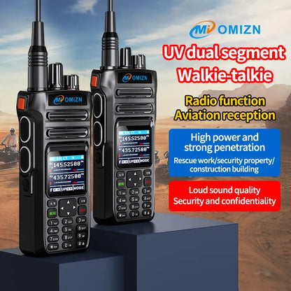 OMIZN TP80 Support eight frequency bands, one-piece frequency matching Alarm function Scan function Frequency UHF 400-470MHZ/VHF 136-174MHz