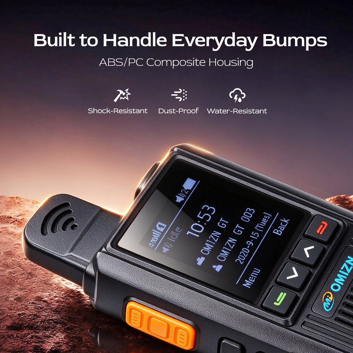 OMIZN G2 Classic Walkie-Talkie, Compacto, Resistente a los Golpes y con Sonido Potente