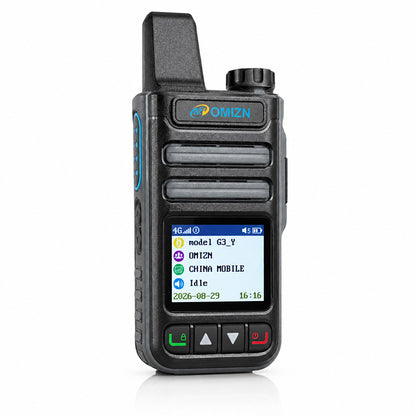 OMIZN G3 4G LTE Dual SIM Walkie Talkie, Unlimited Range, Lifetime Free, IP65, AES256 Encryption, Noise Reduction
