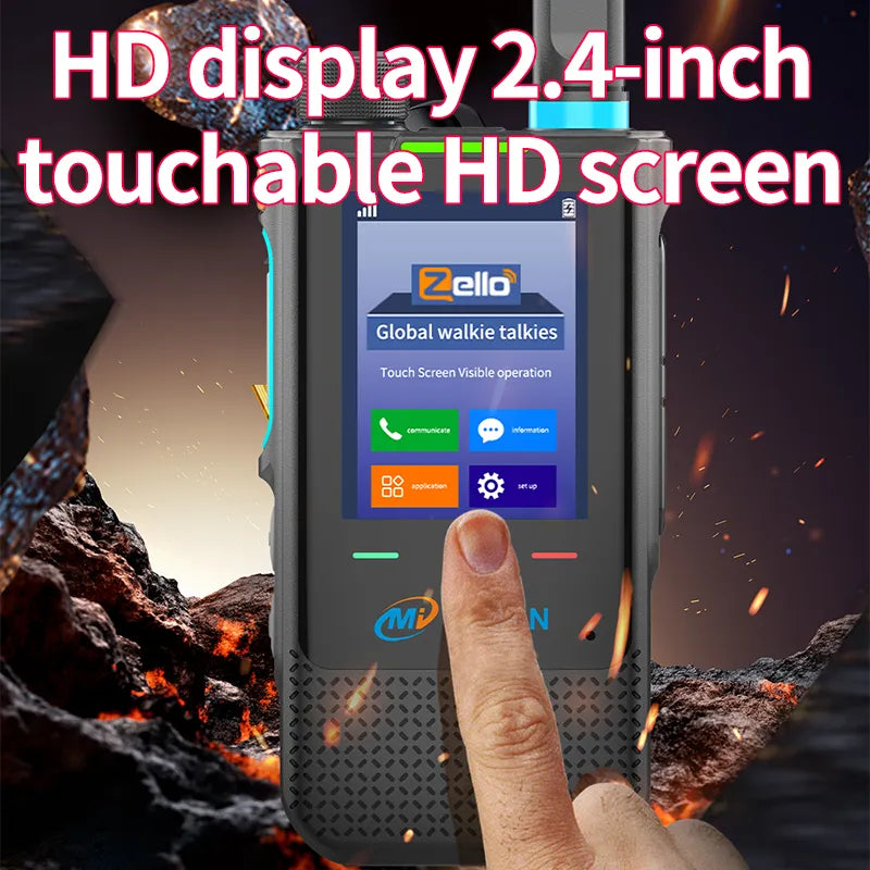 OMIZN A5 Model Global WalkieTalkie,5000 miles distance,8.1 Androidsystem 2.4 inch Touchscreen walkie-talkie