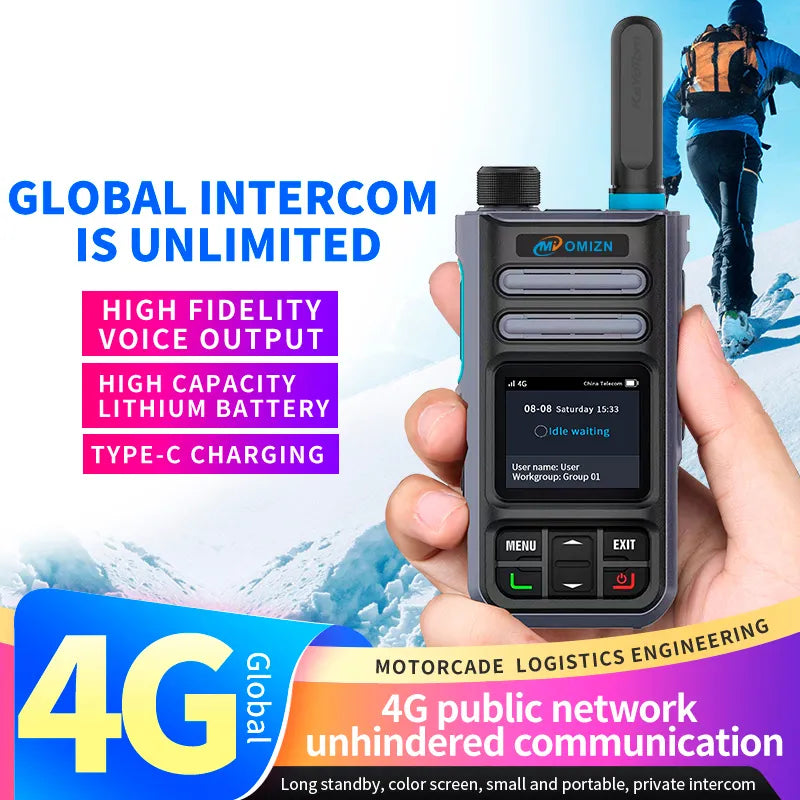 OMIZN A3 Model Global Walkie Talkie5000 miles distance,Android systemwalkie-talkie
