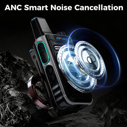 OMIZN G3 4G LTE Dual SIM Walkie Talkie, Unlimited Range, Lifetime Free, IP65, AES256 Encryption, Noise Reduction