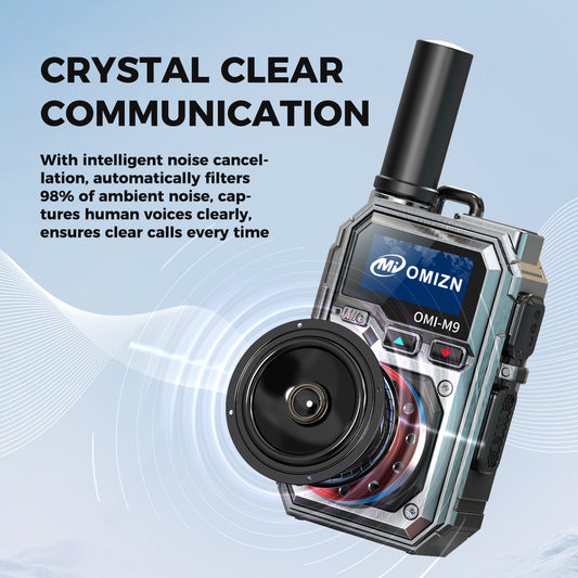 OMIZN Global walkie talkie, M9 model, supports long-distance,intercom across the country, more than 5000 kilometers, no monthly fee