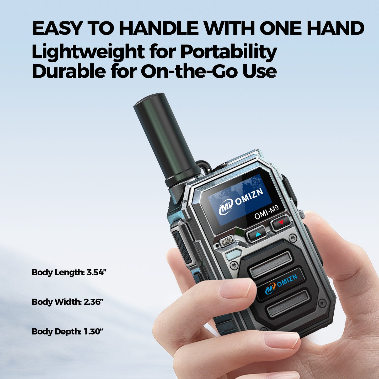 OMIZN Global walkie talkie, M9 model, supports long-distance,intercom across the country, more than 5000 kilometers, no monthly fee