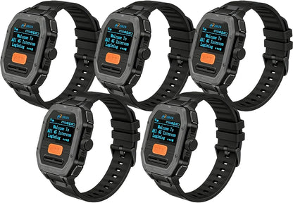 OMIZN Watch Walkie Talkie 4G Unlimited Range PoC Radios VOX Hands-Free IP65 AES256 Noise Reduction