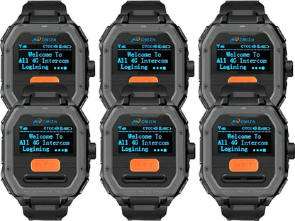 OMIZN Watch Walkie Talkie 4G Unlimited Range PoC Radios VOX Hands-Free IP65 AES256 Noise Reduction