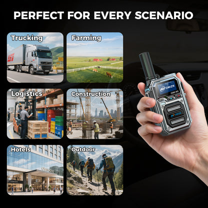 OMIZN Global walkie talkie, M9 model, supports long-distance,intercom across the country, more than 5000 kilometers, no monthly fee