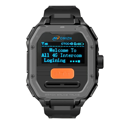 OMIZN Watch Walkie Talkie 4G Unlimited Range PoC Radios VOX Hands-Free IP65 AES256 Noise Reduction