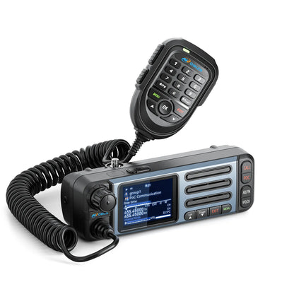 OMIZN CT5 UHF/4G Transceiver Mobile Radio Unlimited Range Dual Band 35W Android Vehicle Car Radio Zello RealPTT Repeater GPS