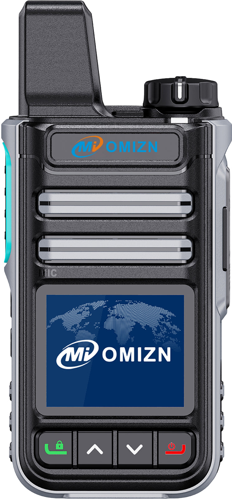 OMIZN G3 4G LTE Dual SIM Walkie Talkie, Unlimited Range, Lifetime Free, IP65, AES256 Encryption, Noise Reduction