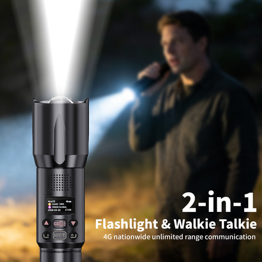 OMIZN S800 5000KM Professional Flashlight Style Two Way Radio with Power Bank Function, Long Range Walkie Talkie
