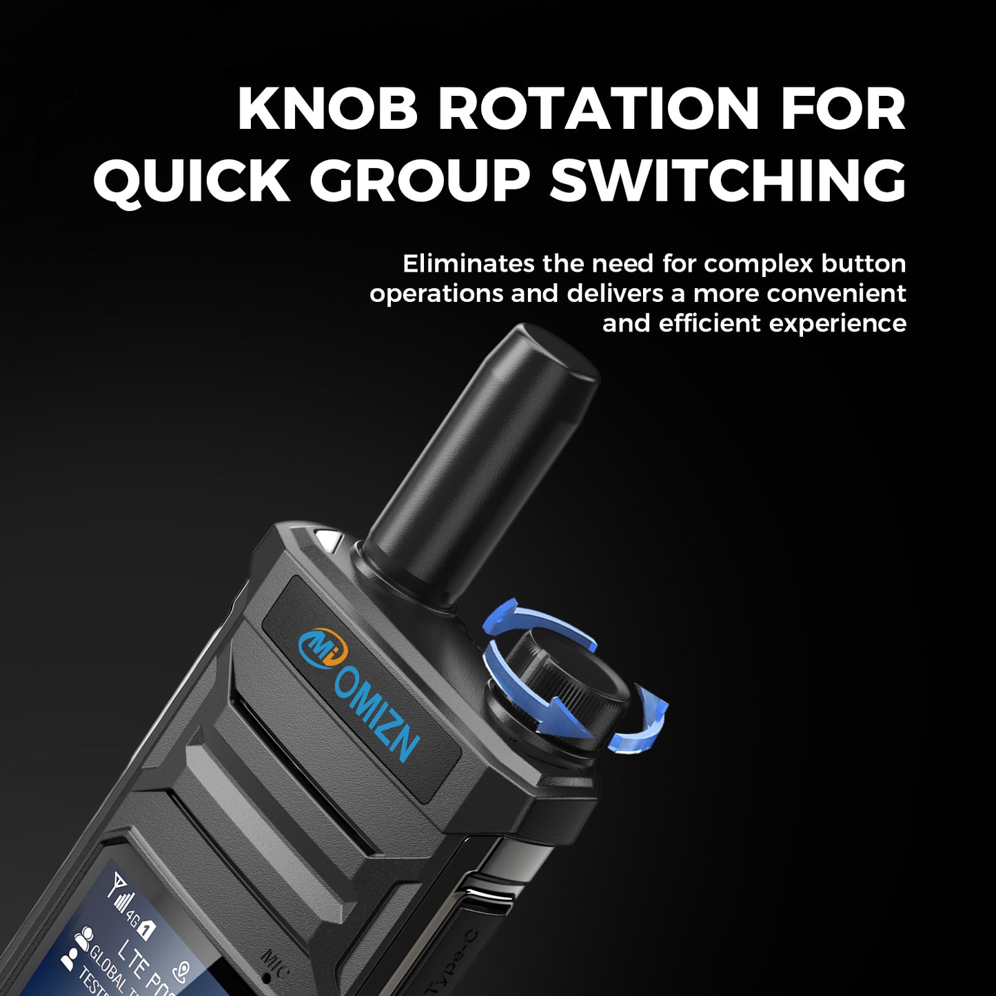 OMIZN T6 4G POC Walkie Talkie with SIM Card Unlimited Range Available Worldwide Cellula