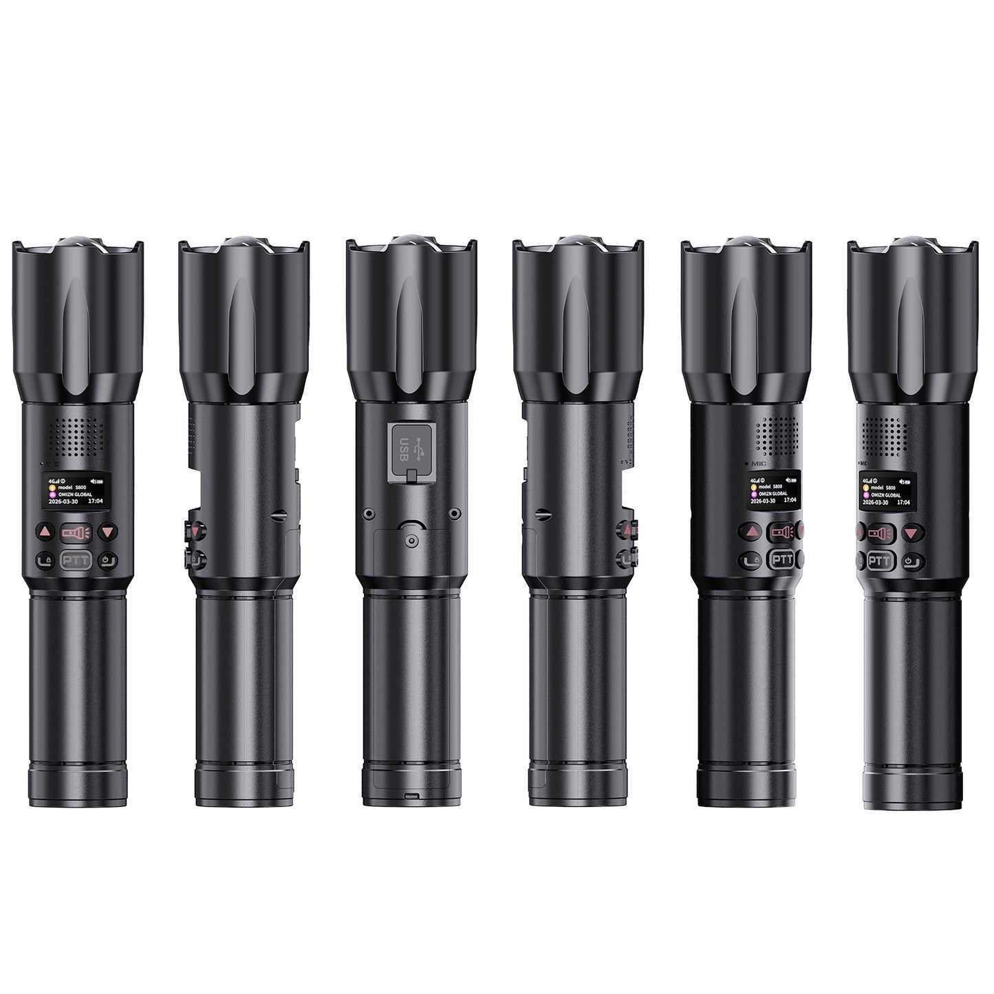 OMIZN S800 5000KM Professional Flashlight Style Two Way Radio with Power Bank Function, Long Range Walkie Talkie